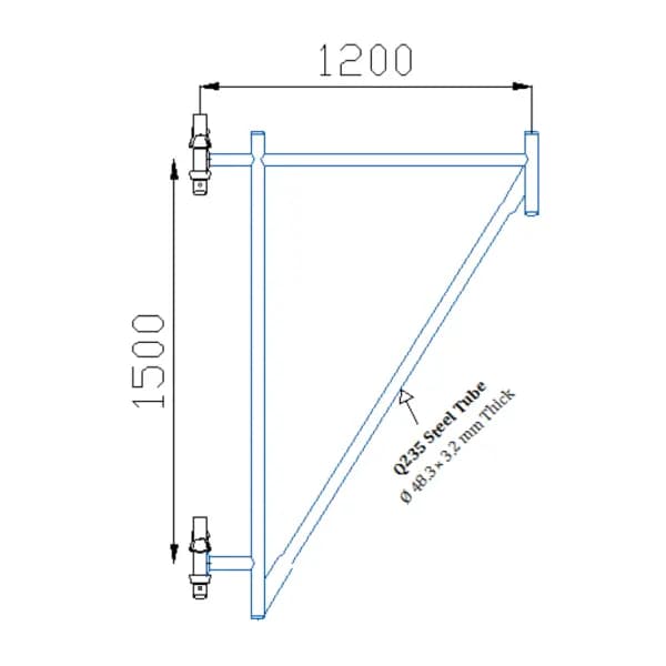 Cuplock Cantilever Beam Frame